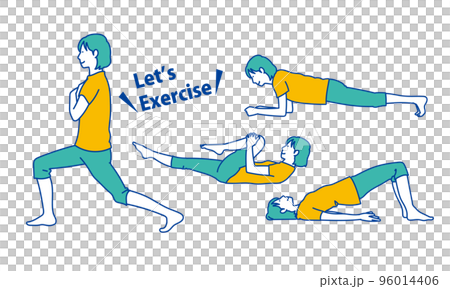 woman doing pilates woman doing pilates 96014406