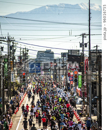 立山連峰と富山マラソン 立山連峰と富山マラソン 96016755