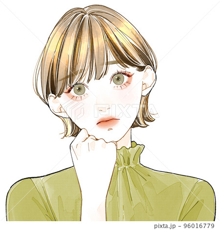 悩んでいる女性 96016779