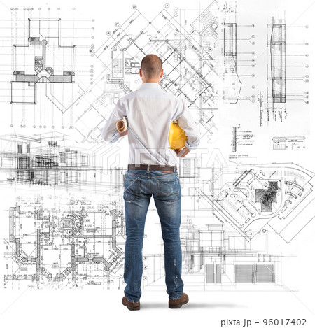 Projects of a building 96017402