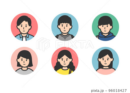 大学生のアイコンイラスト 96018427