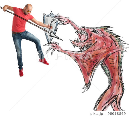 Man versus evil 96018849