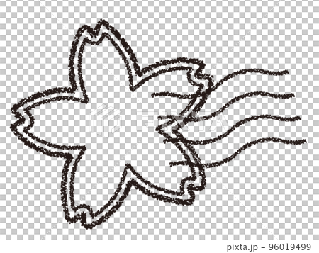 蠟筆材料櫻花郵戳/郵票裝飾 96019499