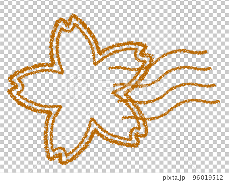 蠟筆材料櫻花郵戳/郵票裝飾 96019512