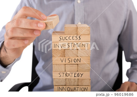 Business wood building 96019686