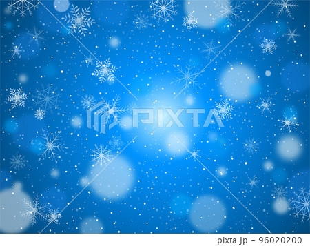 背景素材 クリスマス 冬 キャンペーン 青色 96020200