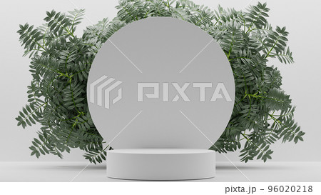 Empty podium Blank product shelf standing backdrop. 3D rendering. Empty podium Blank product shelf standing backdrop. 3D rendering. 96020218