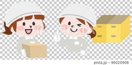 Light work staff woman and container Light work staff woman and container 96020906