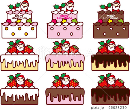 クリスマスケーキ水平 クリスマスケーキ水平 96023230