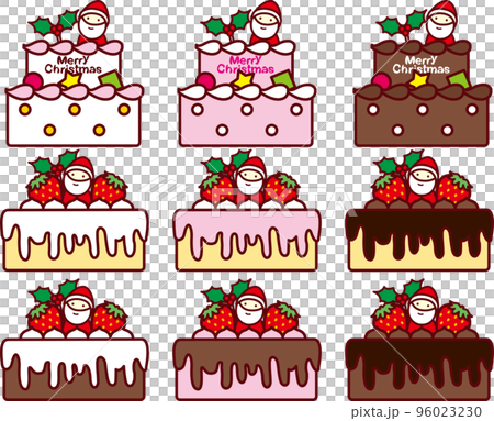 クリスマスケーキ水平 クリスマスケーキ水平 96023230