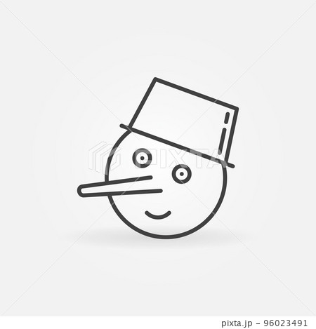 Snowman Face vector thin line Happy Winter concept icon Snowman Face vector thin line Happy Winter concept icon 96023491