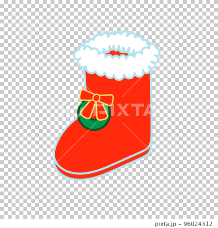 Simple red Christmas boots single 96024312