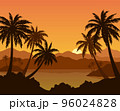 Exotic Landscape with Palm 96024828