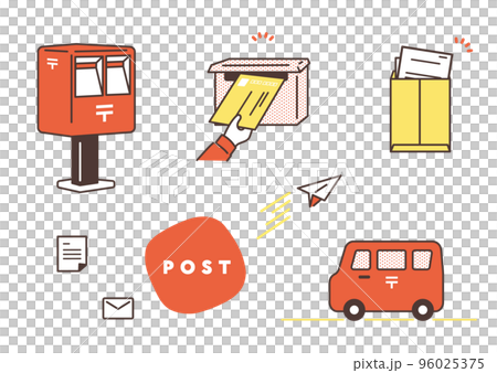 Postal illustration material set 96025375