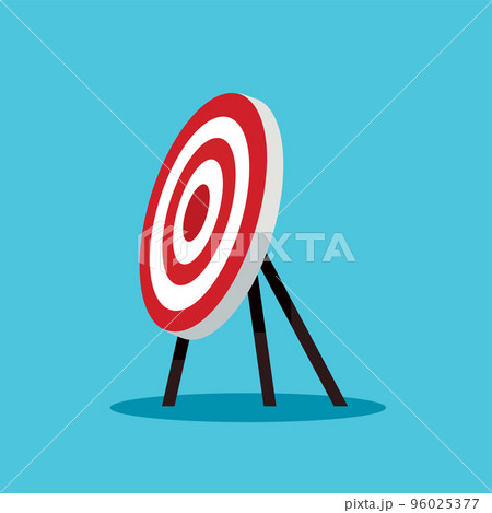 Archery target. Goal achieve concept vector illustration 96025377