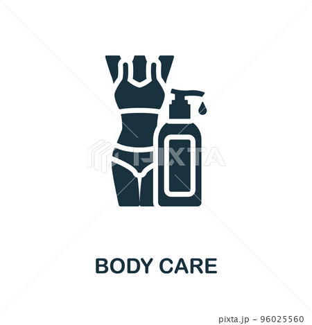 Bady Care icon. Monochrome simple Detox Diet icon for templates, web design and infographics 96025560