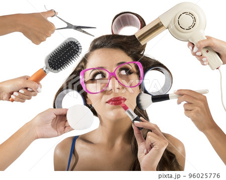 Vintage style and makeup Vintage style and makeup 96025776