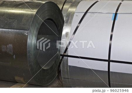 Rolls of cold-rolled galvanized steel in stock Rolls of cold-rolled galvanized steel in stock 96025946