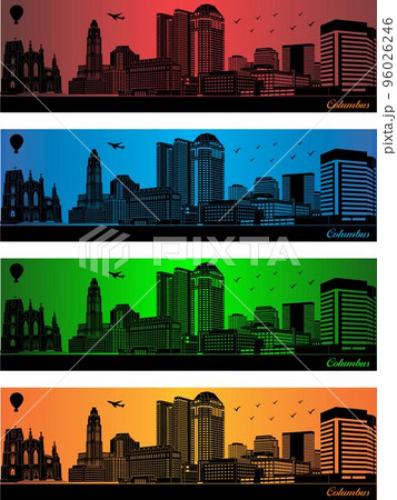 Columbus city in a four different colors 96026246