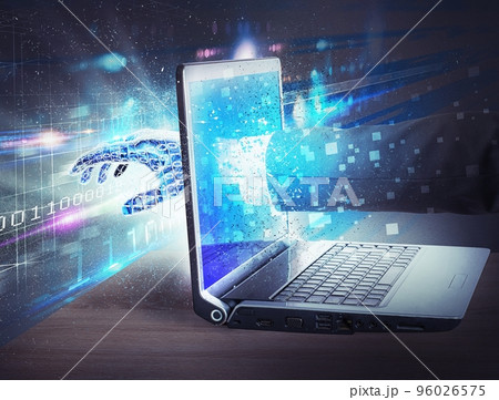 Enter the virtual world 96026575