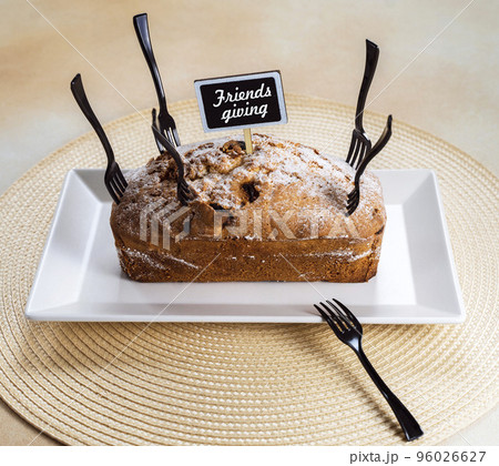 concept for a friendly meeting, cupcake for friendsgiving party concept for a friendly meeting, cupcake for friendsgiving party 96026627