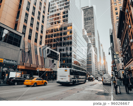 ニューヨーク マンハッタンの朝 ※一部ソフトフォーカス ニューヨーク マンハッタンの朝 ※一部ソフトフォーカス 96026667