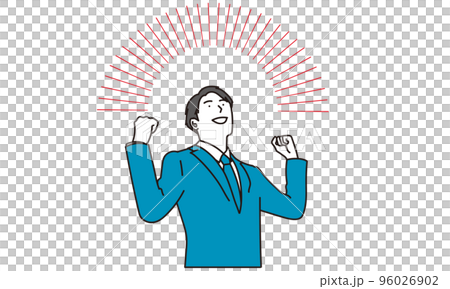 Businessman working hard on job hunting 96026902