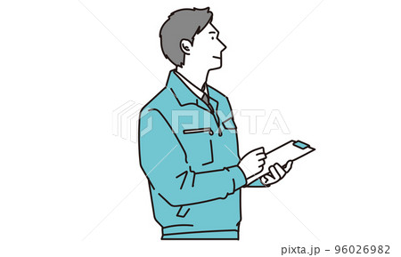 引越しの見積りをする引越し業者	 96026982