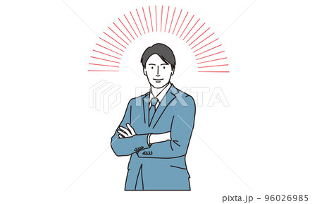 自信があるビジネスマン	 96026985