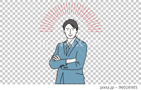 自信があるビジネスマン	 96026985