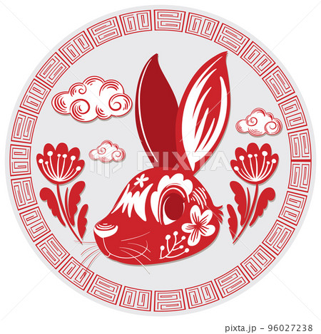 Chinese Lunar New Year Rabbit symbol 2023 96027238