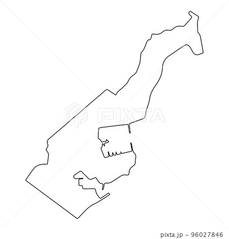Outline country state Monaco border, outline state Monaco 96027846