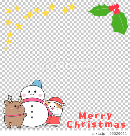 Yurukawa Calico Cat Santa and Snowman (1:1)① 96029051