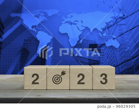 Happy new year 2023 success concept, Elements of this image furnished by NASA Happy new year 2023 success concept, Elements of this image furnished by NASA 96029305