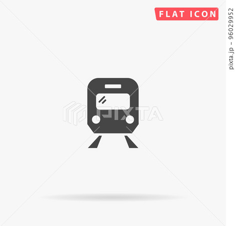 Train flat vector icon 96029952