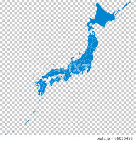 日本地圖與縣界，全貌 96030456