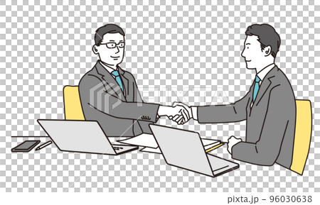 握手をするビジネスマン	 96030638