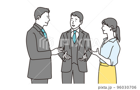 口論をするビジネスパーソン	 96030706