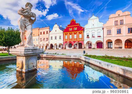 Telc, Czech Republic. Historical city in Moravia. 96030861