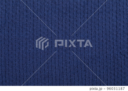 Blue knitting fabric textured background Blue knitting fabric textured background 96031187