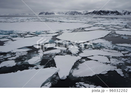 北極圏の流氷 96032202