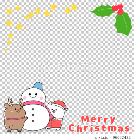 Yurukawa Shirashiba Santa and Snowman Frame (1:1) ① Yurukawa Shirashiba Santa and Snowman Frame (1:1) ① 96032422