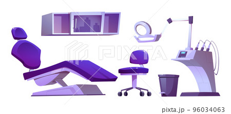 Dental cabinet interior staff and instruments set 96034063