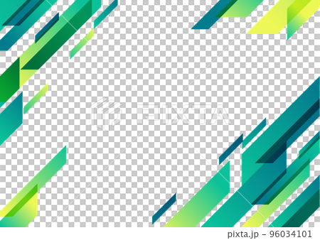 緑色の幾何学パターンの背景素材 緑色の幾何学パターンの背景素材 96034101