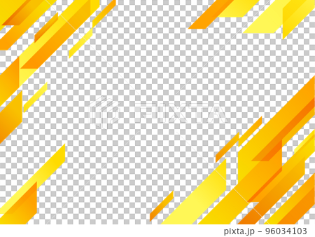 黄色い幾何学パターンの背景素材 96034103