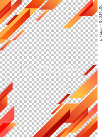 赤い幾何学パターンの背景素材 赤い幾何学パターンの背景素材 96034106