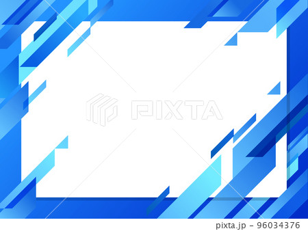 青い幾何学パターンの背景素材 96034376