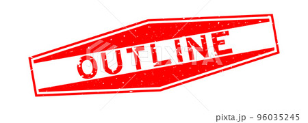 Grunge red outline word hexagon rubber seal stamp on white background Grunge red outline word hexagon rubber seal stamp on white background 96035245