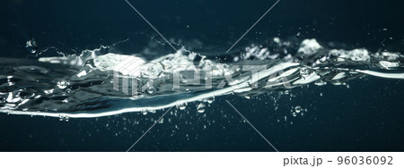 Concept of freshness, clear water, close up 96036092
