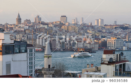 Bosphorus in Istanbul homes background 96036586